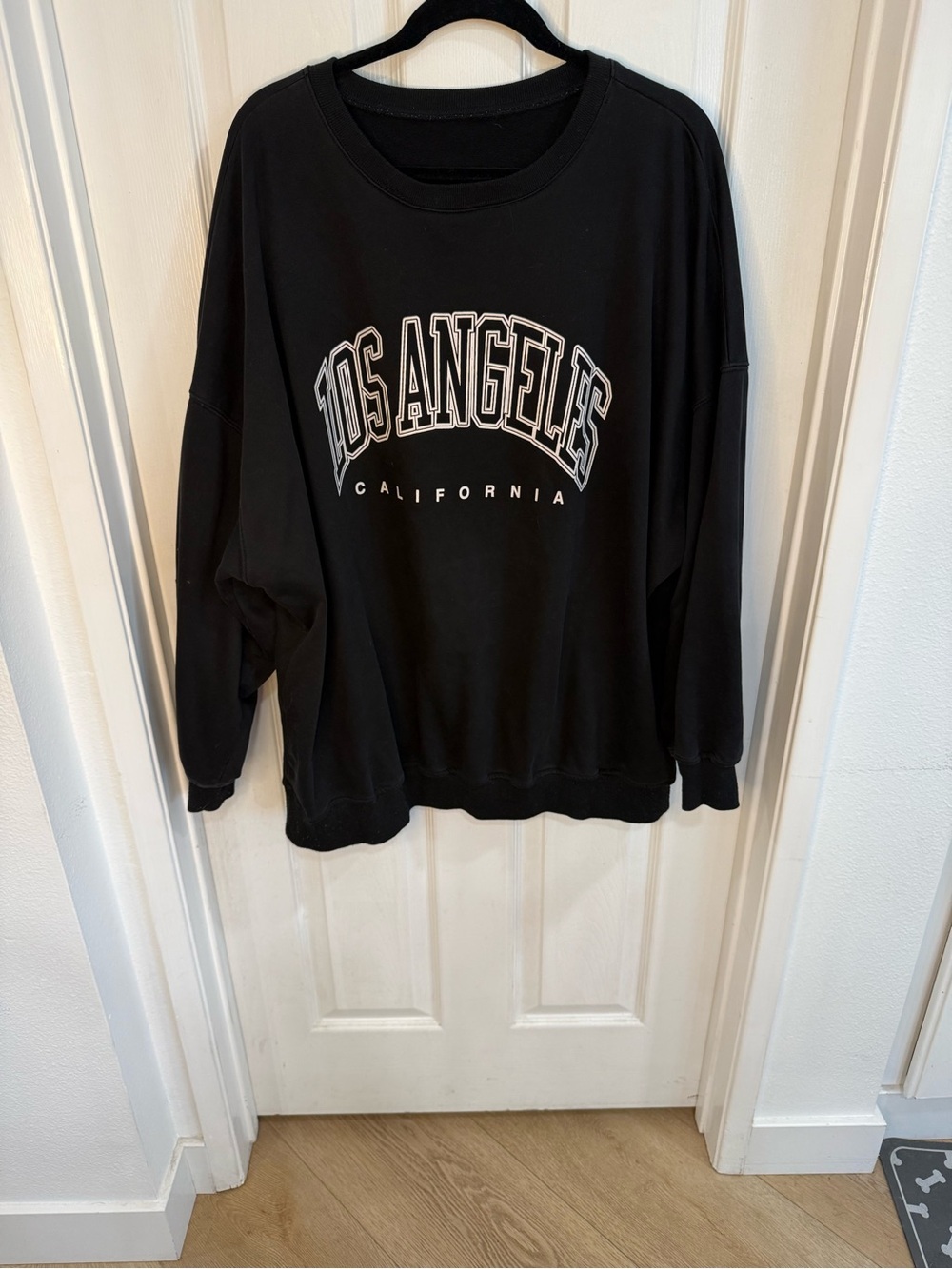 Los Angeles California Graphic Sweatshirt Black XXL Oversized